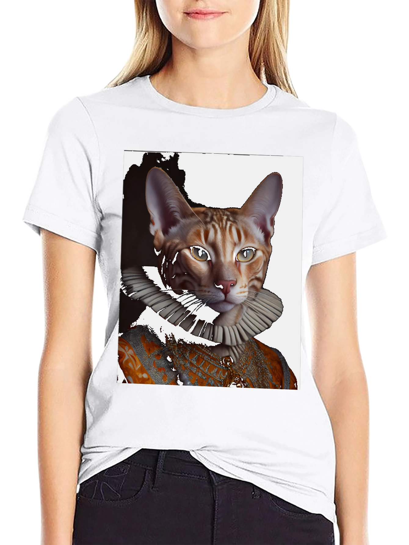 Royal Cat Portrait T-Shirt