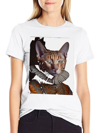 Royal Cat Portrait T-Shirt