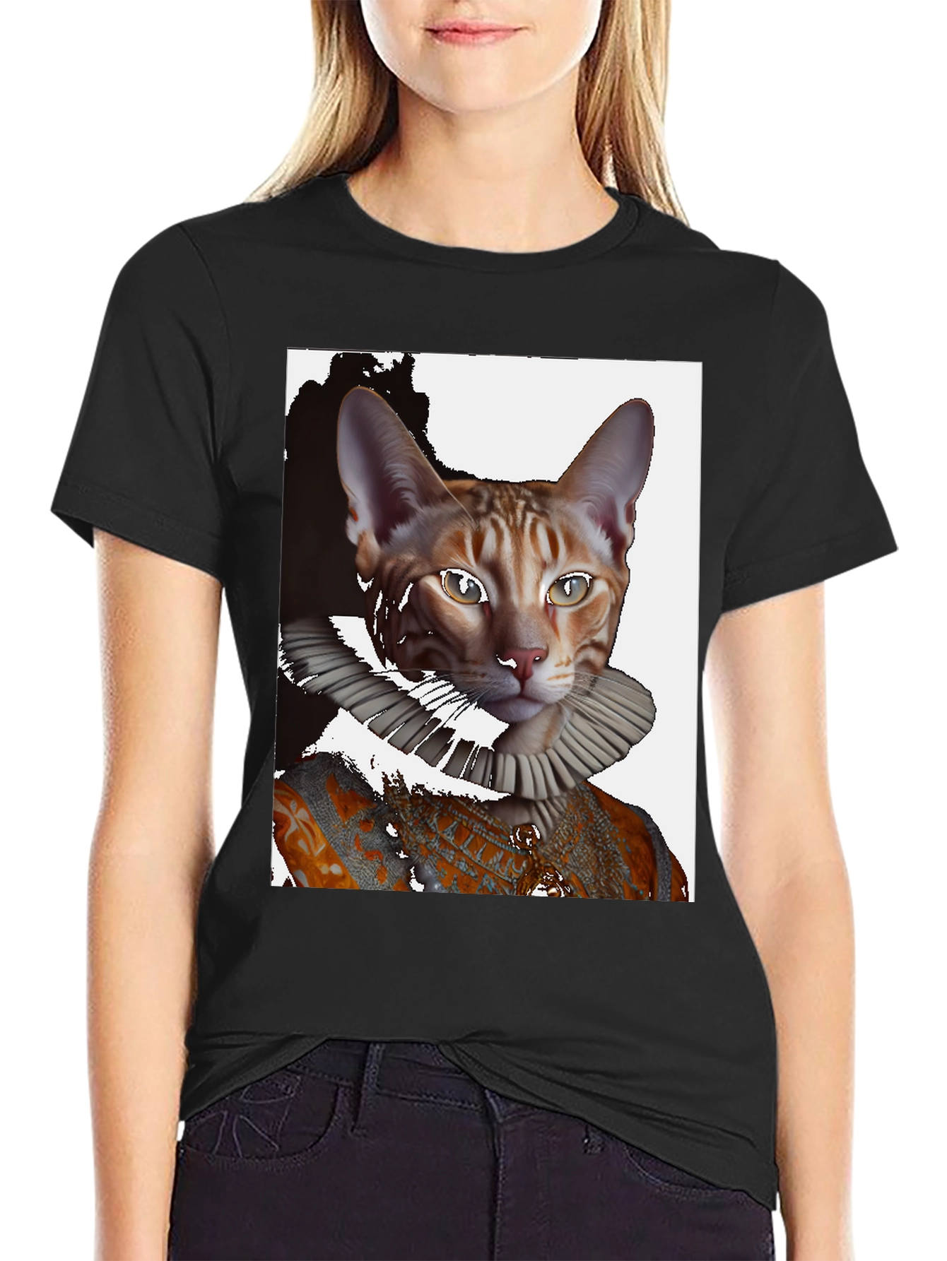 Royal Cat Portrait T-Shirt