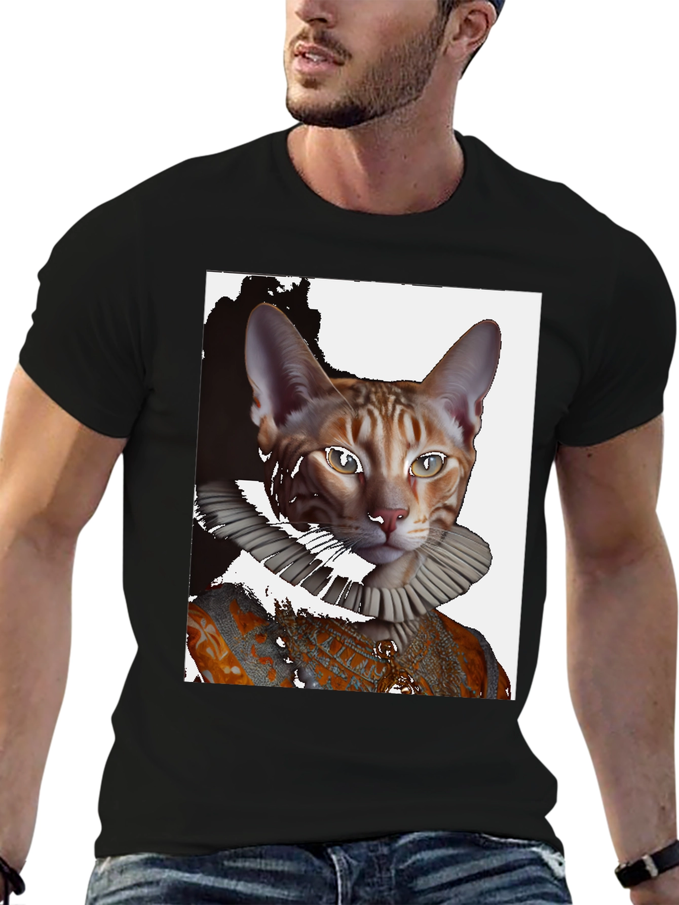 Royal Cat Portrait T-Shirt
