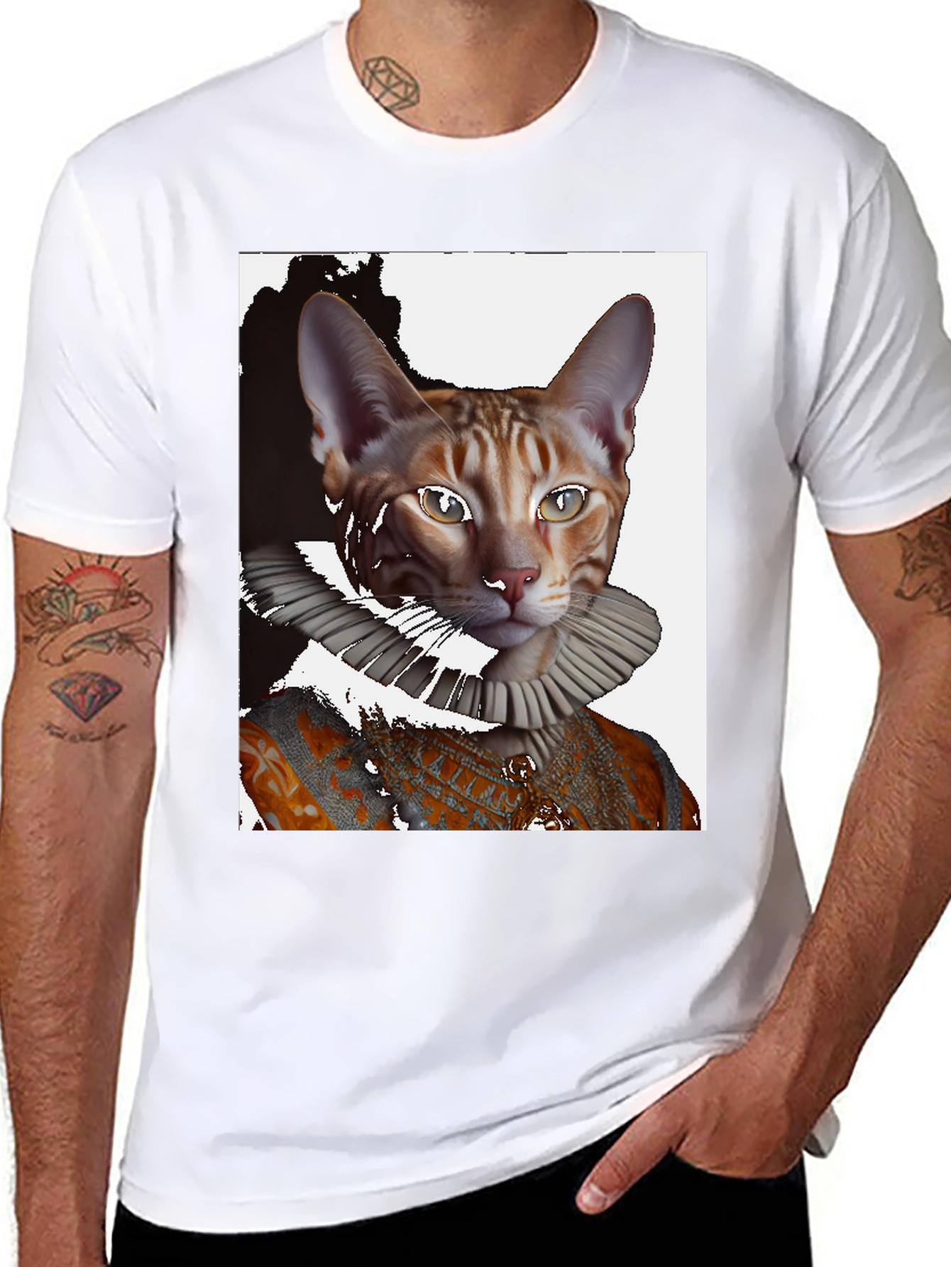Royal Cat Portrait T-Shirt