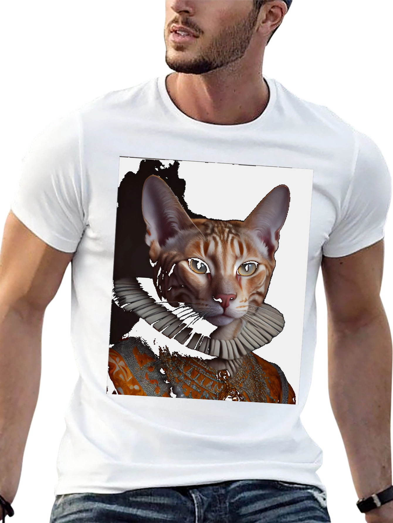 Royal Cat Portrait T-Shirt