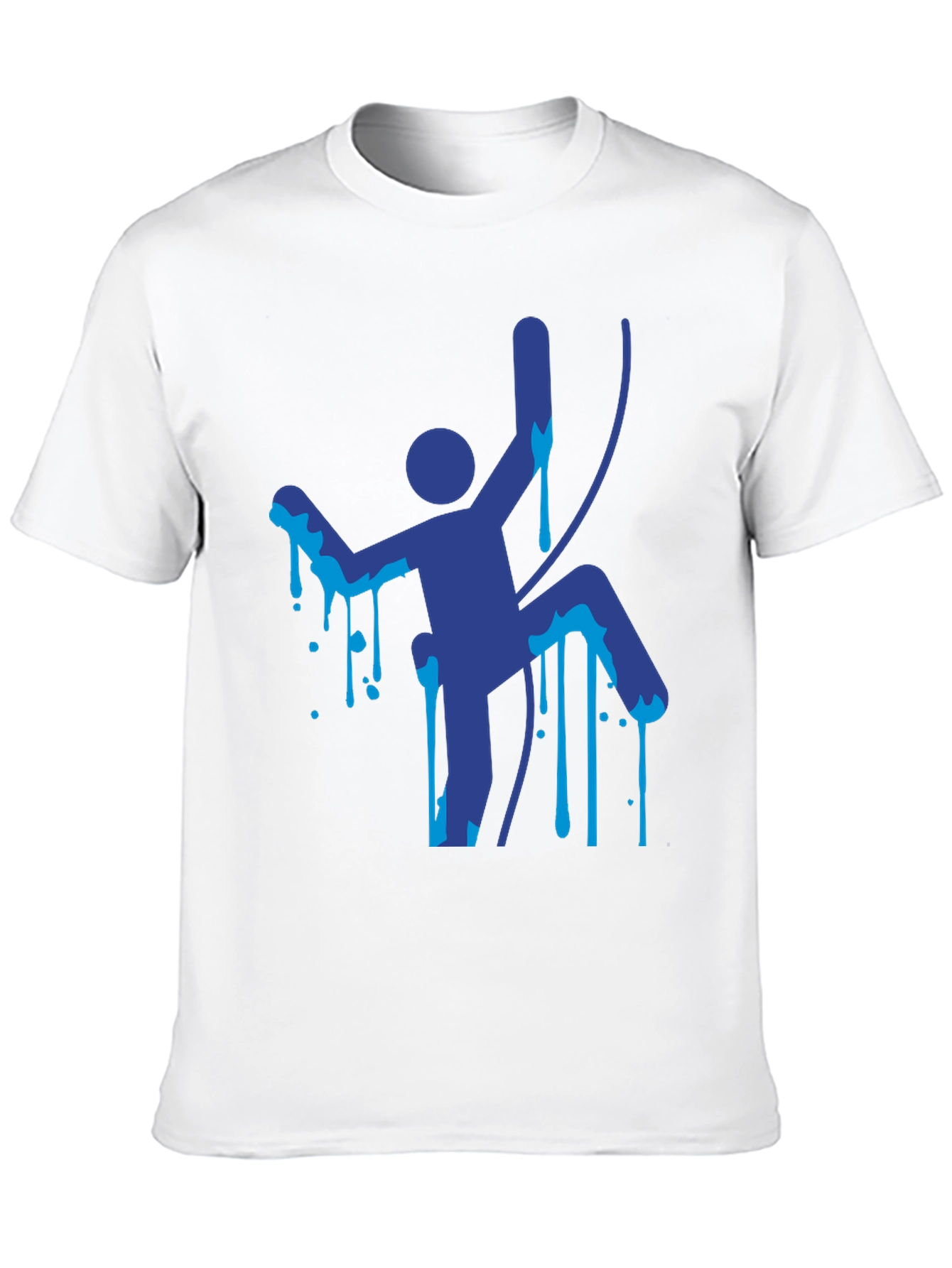 Climbing Man Graphic Tee - Unique Design