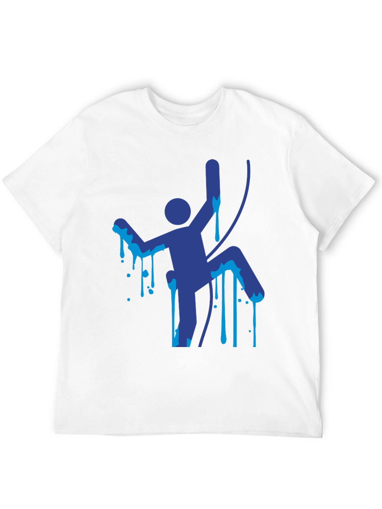 Climbing Man Graphic Tee - Unique Design