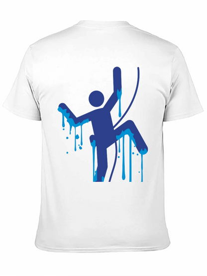 Climbing Man Graphic Tee - Unique Design