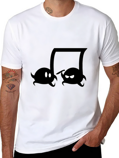 Music Note Boo Ghost Black T-Shirt