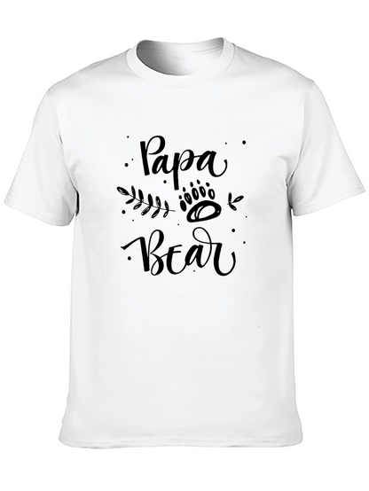 Papa Bear Graphic T-Shirt - Fathers Day Gift