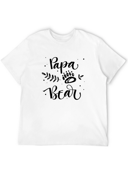 Papa Bear Graphic T-Shirt - Fathers Day Gift