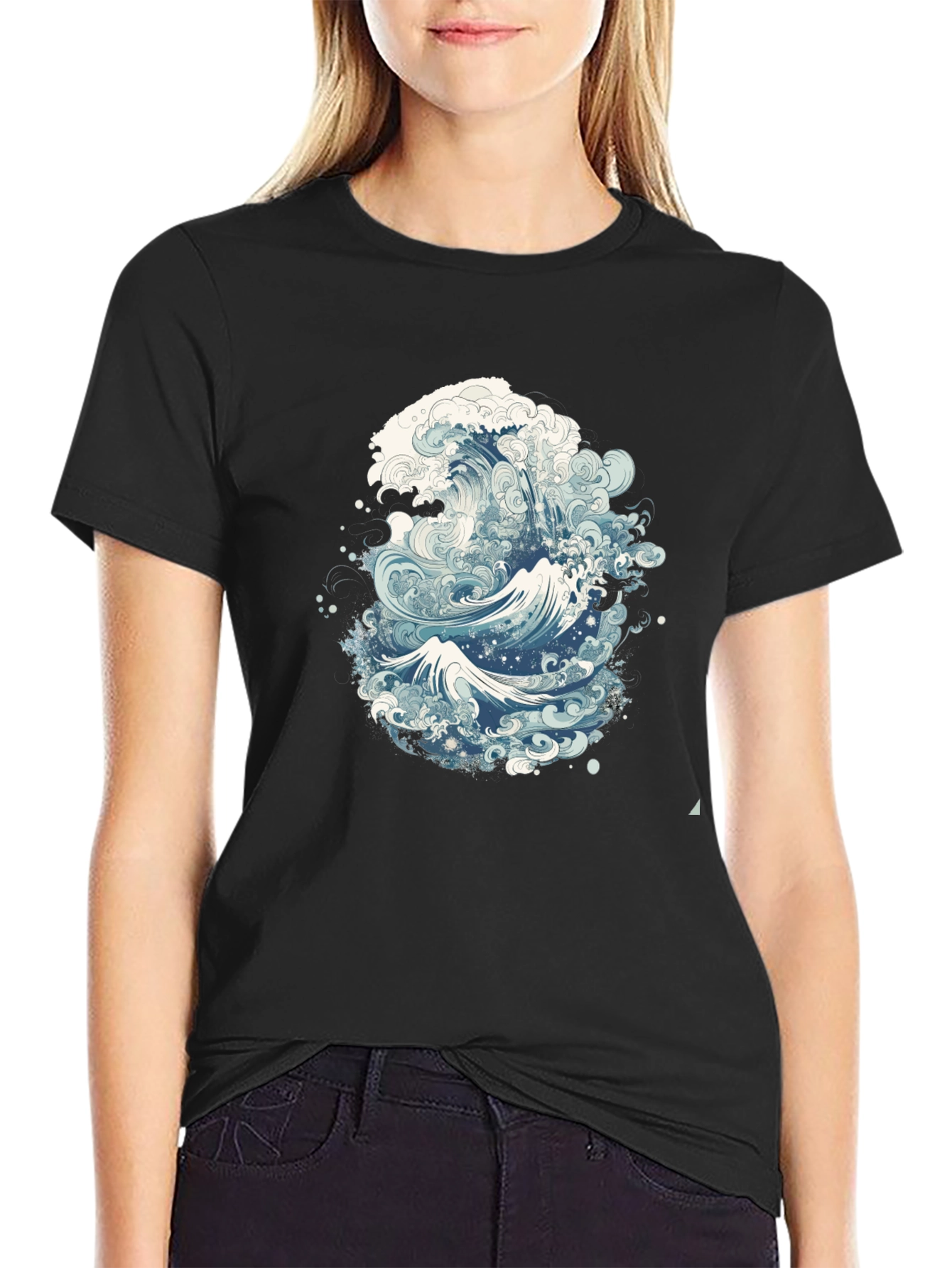 Great Wave Graphic Tee - Stylish Ocean Wave Design