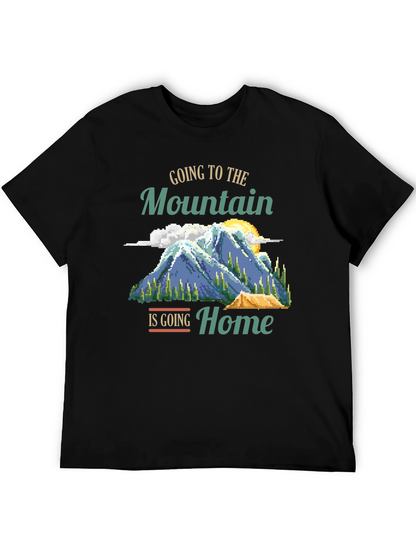 Mountain Home Graphic Tee - Camping Adventure Shirt