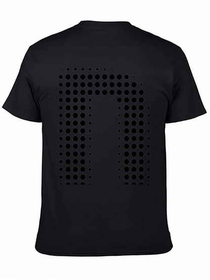 Modern Dot-Pattern Black T-Shirt