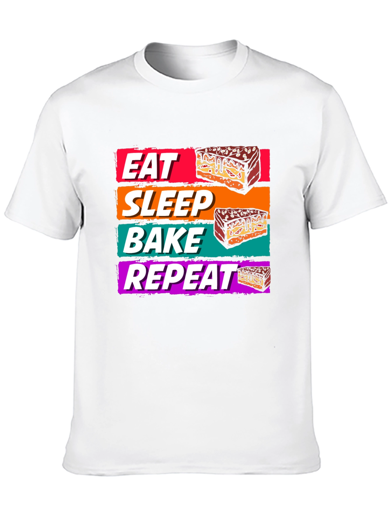 Eat Sleep Bake Repeat T-Shirt - Baking Lover Tee
