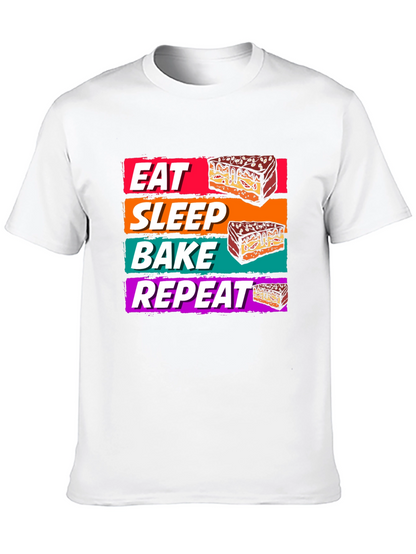 Eat Sleep Bake Repeat T-Shirt - Baking Lover Tee