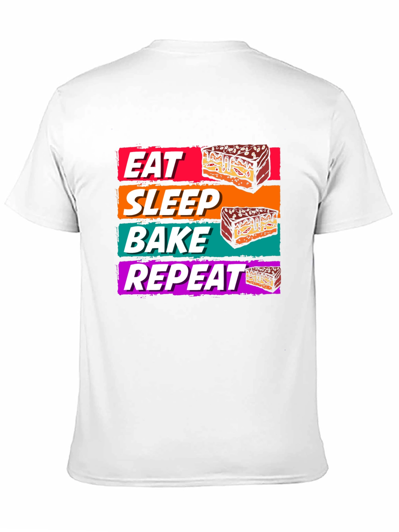 Eat Sleep Bake Repeat T-Shirt - Baking Lover Tee