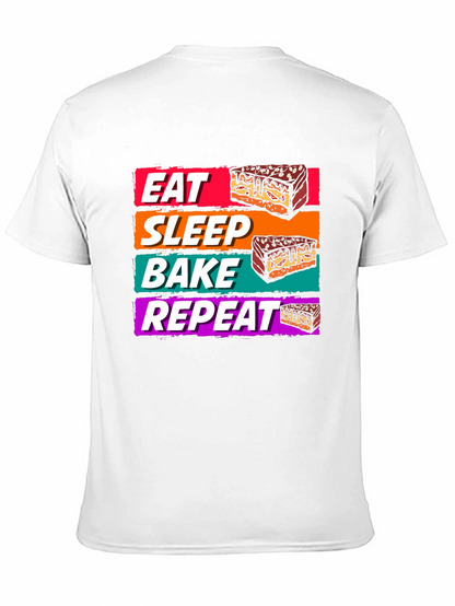 Eat Sleep Bake Repeat T-Shirt - Baking Lover Tee