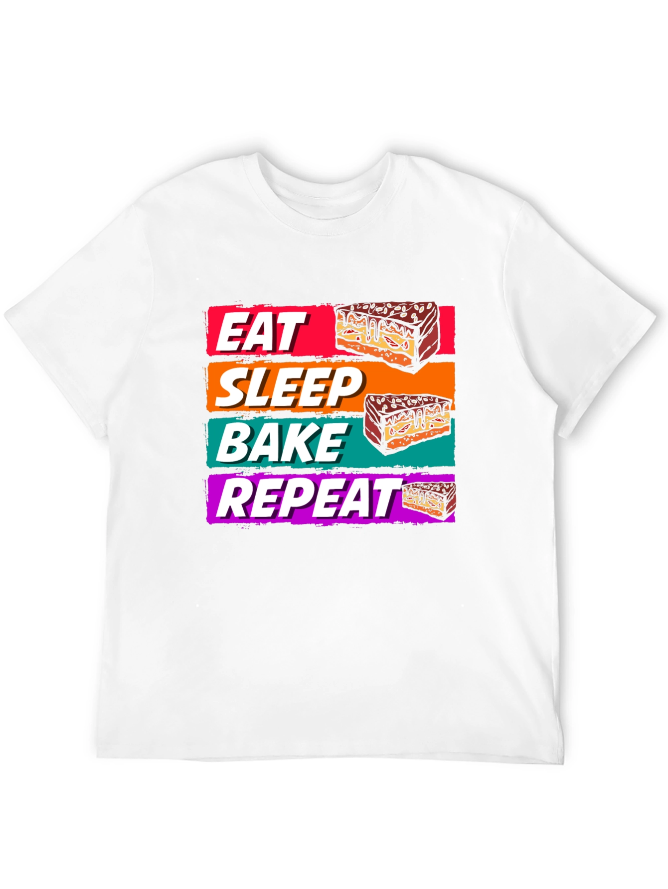 Eat Sleep Bake Repeat T-Shirt - Baking Lover Tee