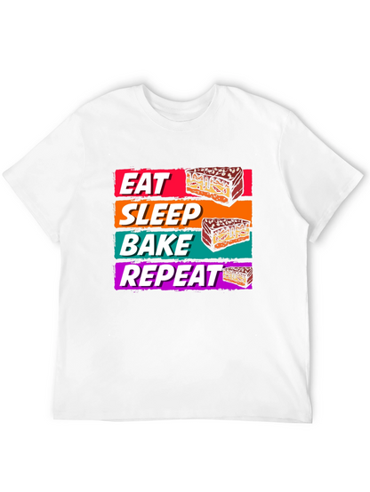 Eat Sleep Bake Repeat T-Shirt - Baking Lover Tee