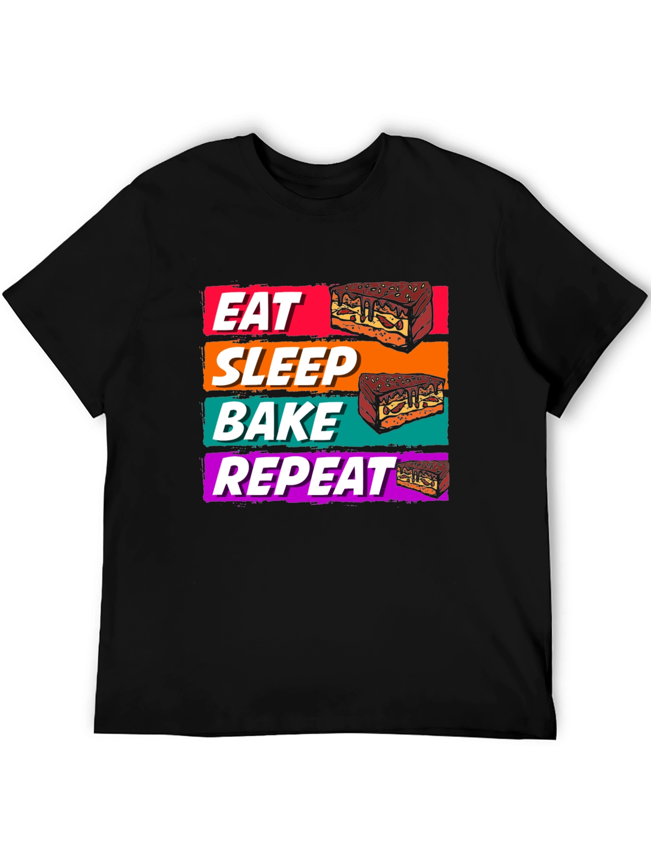 Eat Sleep Bake Repeat T-Shirt - Baking Lover Tee