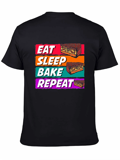Eat Sleep Bake Repeat T-Shirt - Baking Lover Tee