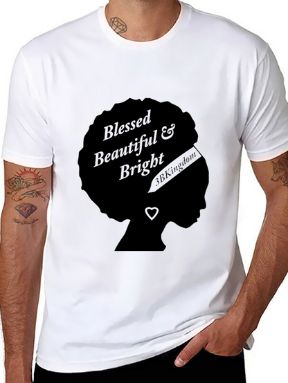 Blessed Beautiful & Bright Afro Tee