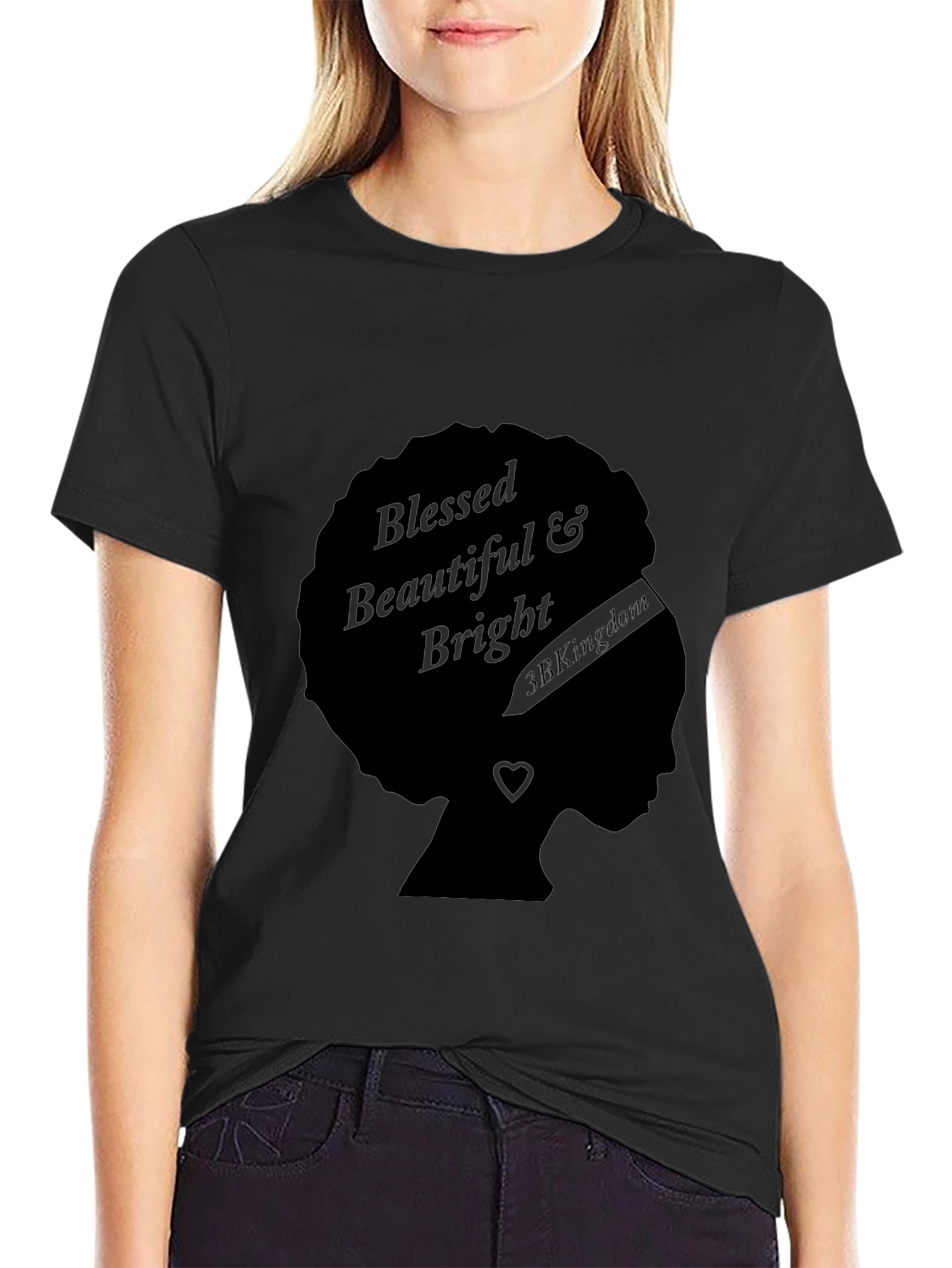 Blessed Beautiful & Bright Afro Tee