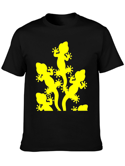 Lizard Graphic Tee - Black Short Sleeve