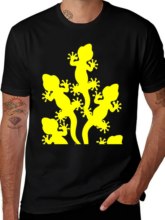 Lizard Graphic Tee - Black Short Sleeve