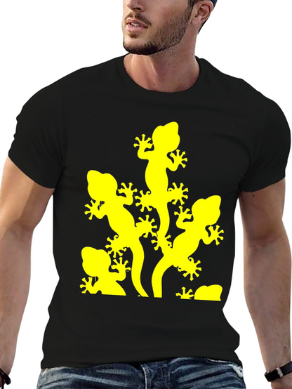 Lizard Graphic Tee - Black Short Sleeve