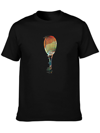 Abstract Tennis Racquet Graphic Tee