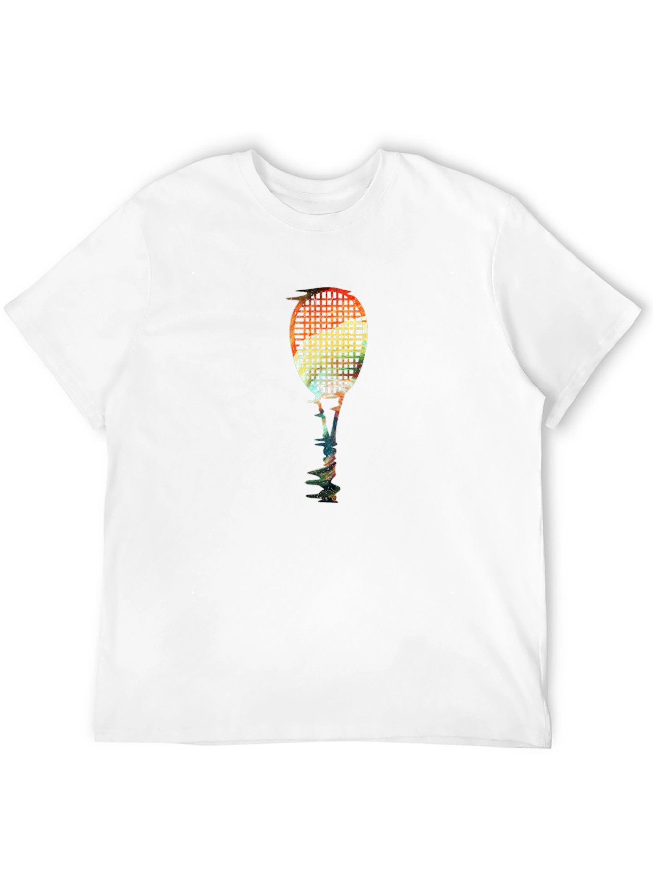 Abstract Tennis Racquet Graphic Tee