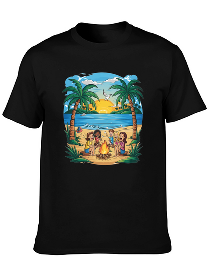Beach Campfire T-Shirt: Friends & Marshmallows