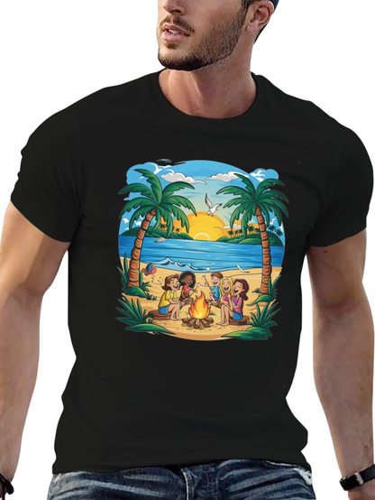 Beach Campfire T-Shirt: Friends & Marshmallows