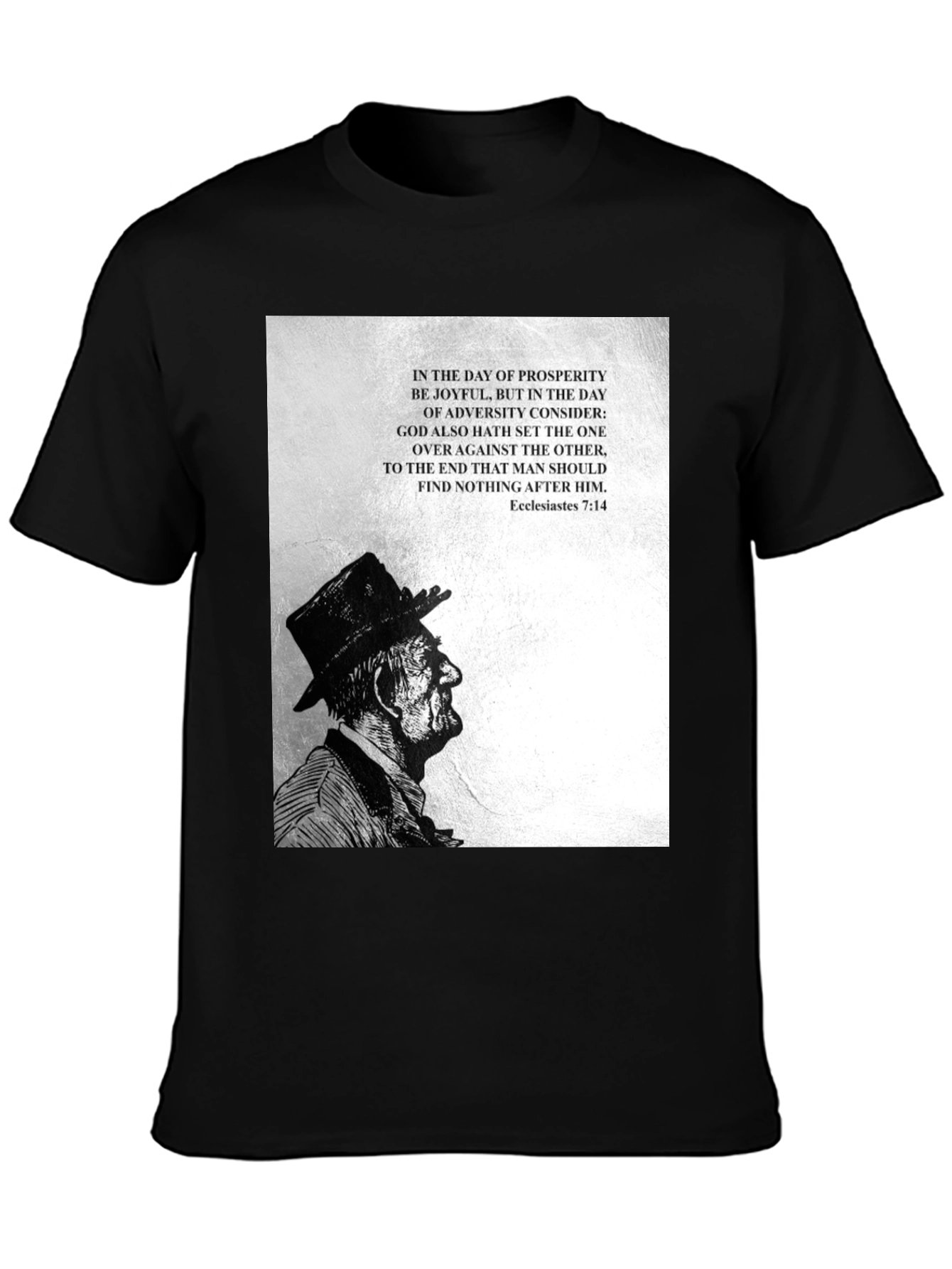 Ecclesiastes 7:14 Graphic Tee - Black