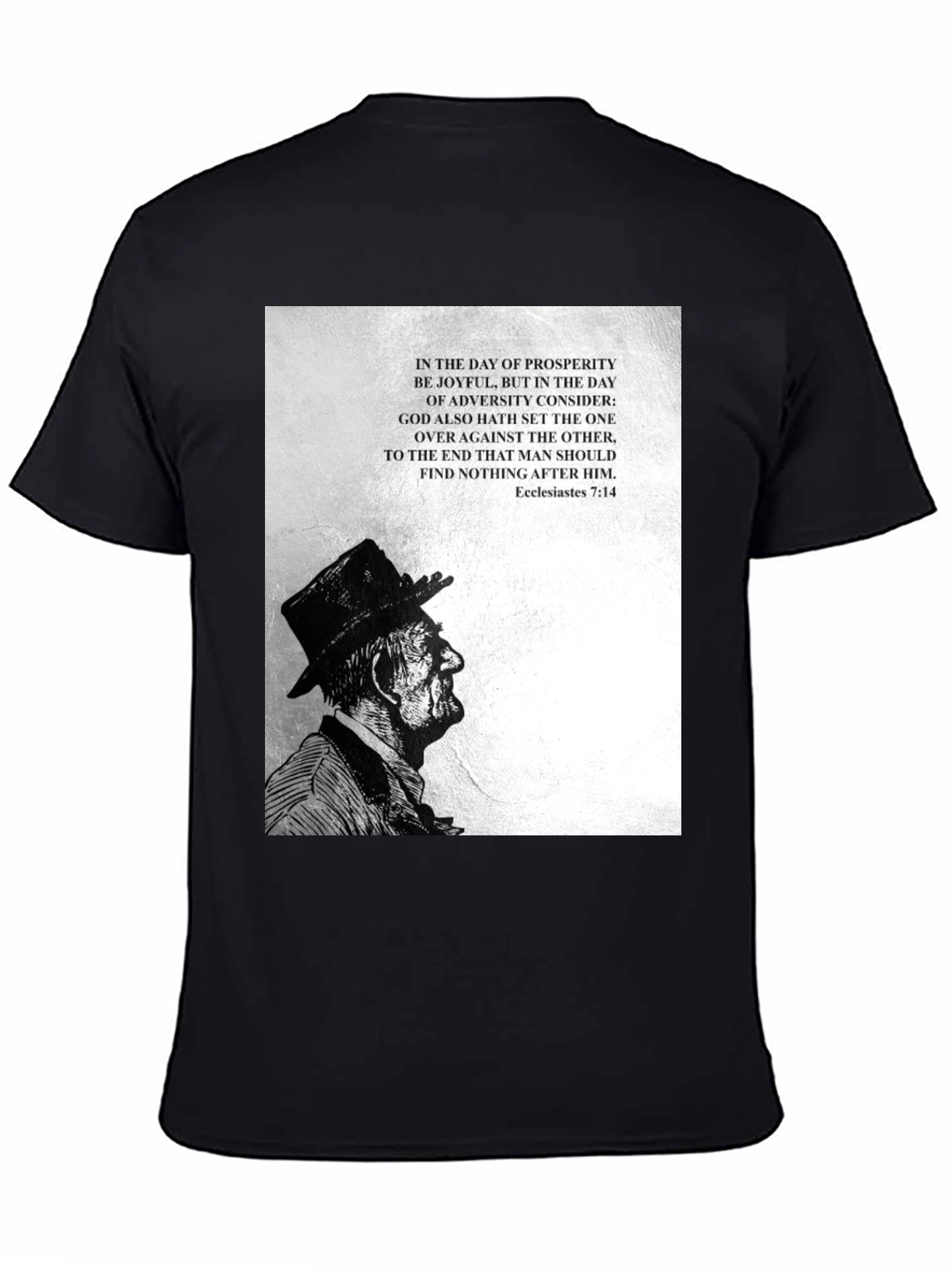 Ecclesiastes 7:14 Graphic Tee - Black