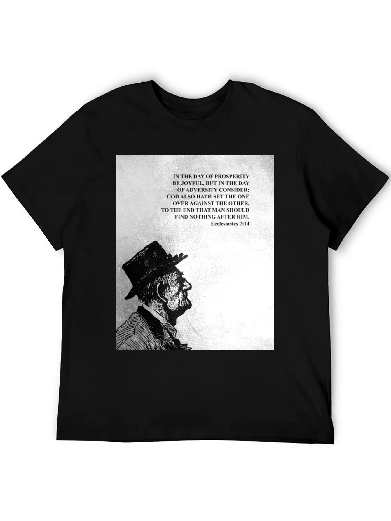 Ecclesiastes 7:14 Graphic Tee - Black