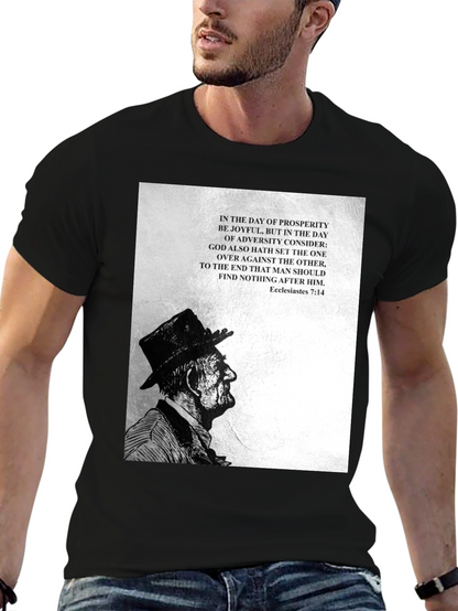 Ecclesiastes 7:14 Graphic Tee - Black