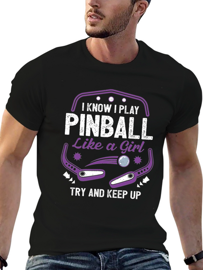 Pinball Like A Girl T-Shirt