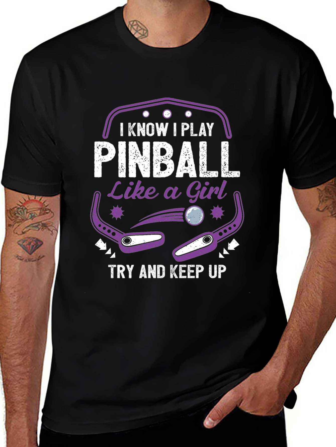 Pinball Like A Girl T-Shirt