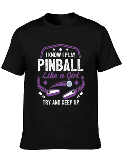 Pinball Like A Girl T-Shirt