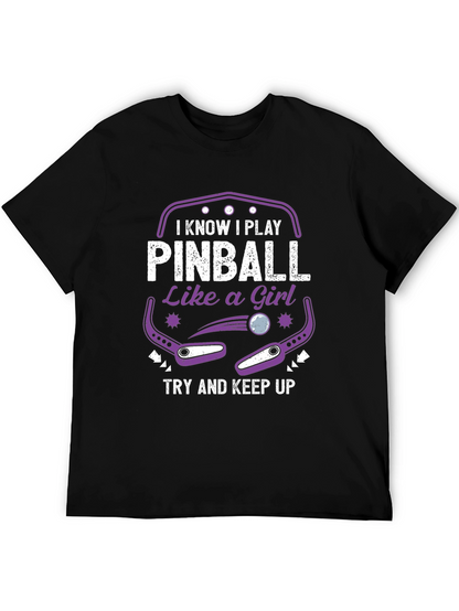 Pinball Like A Girl T-Shirt