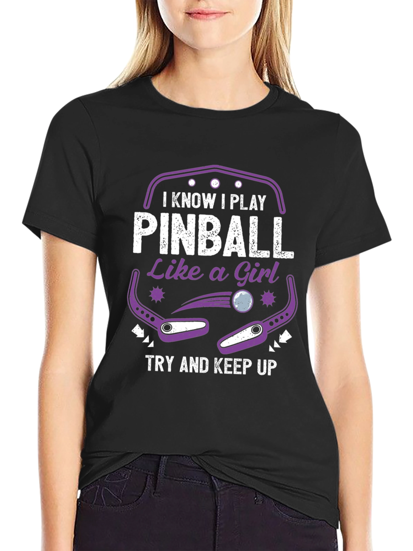 Pinball Like A Girl T-Shirt