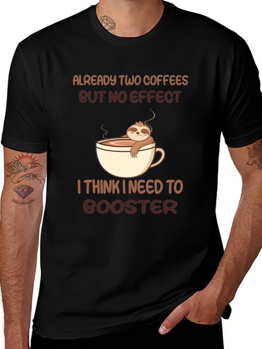 Sloth Coffee Booster Graphic Tee