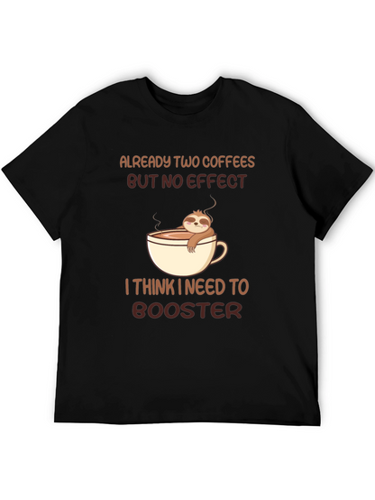 Sloth Coffee Booster Graphic Tee