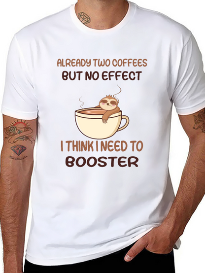 Sloth Coffee Booster Graphic Tee