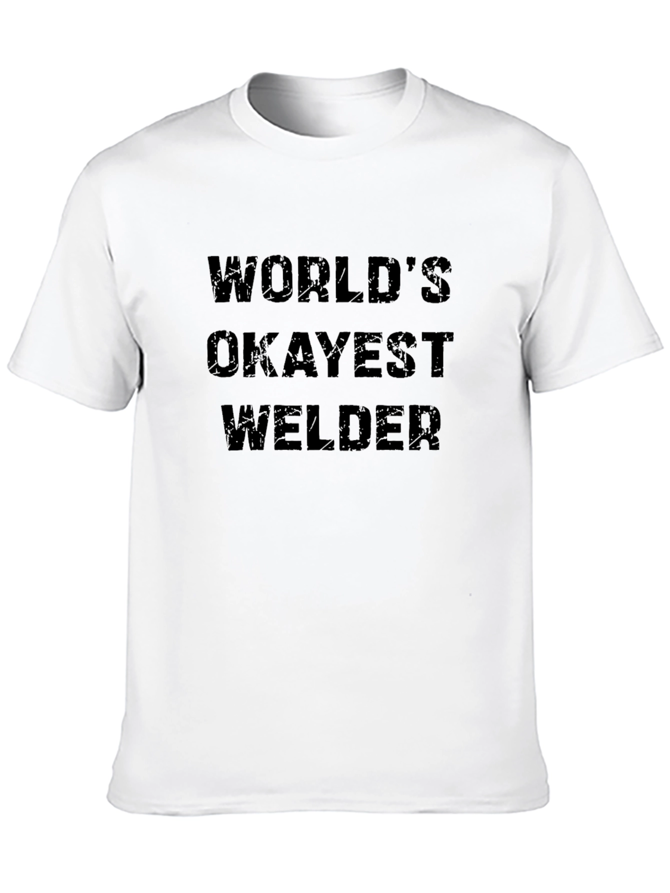 Worlds Okayest Welder Black T-Shirt