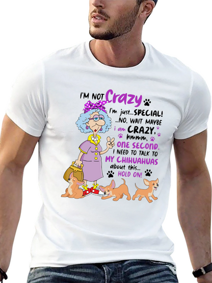 Crazy Chihuahua Lady T-Shirt