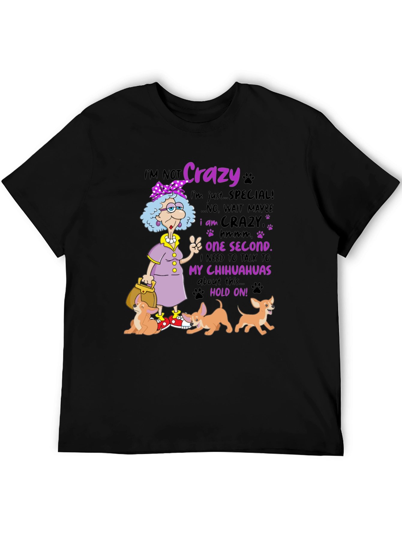 Crazy Chihuahua Lady T-Shirt