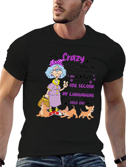 Crazy Chihuahua Lady T-Shirt