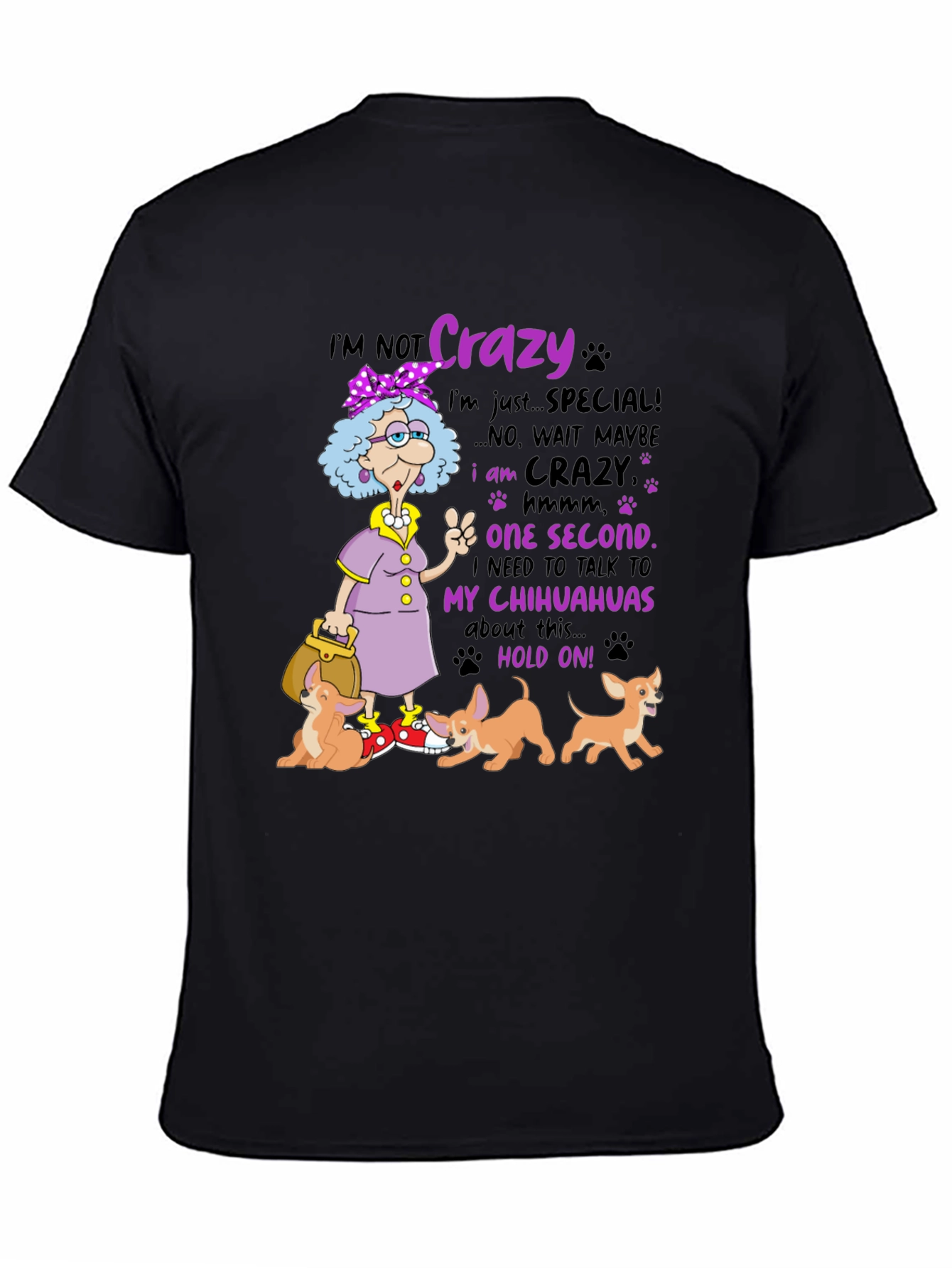 Crazy Chihuahua Lady T-Shirt