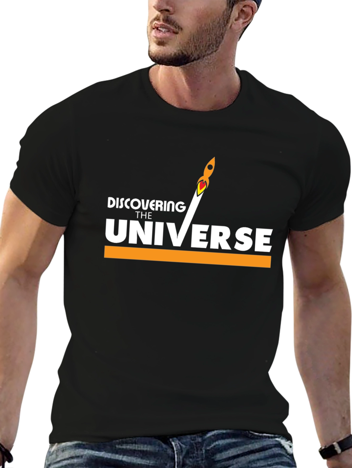 Discovering The Universe Black T-Shirt